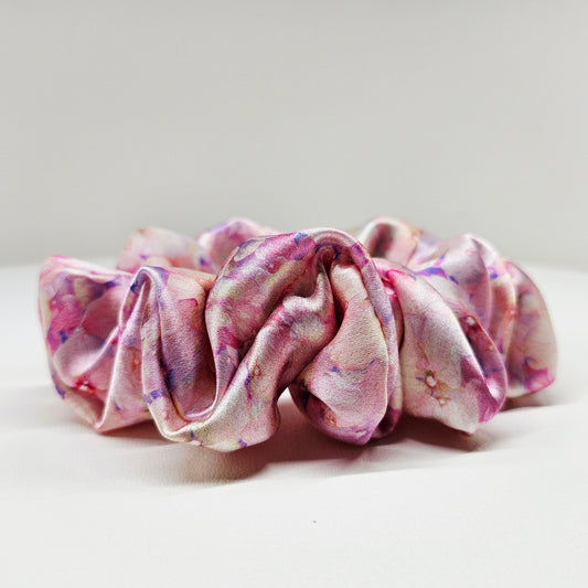 Silk Scrunchies -Dew-kissed Bloom