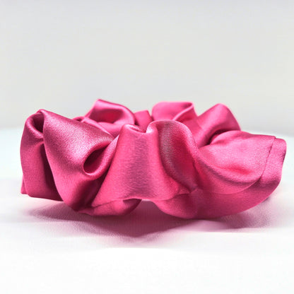 Silk Scrunchies -Cerise