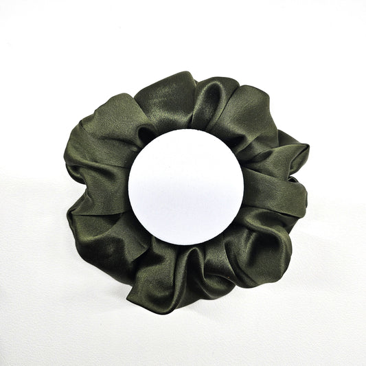 Silk Scrunchies -Deep Sage
