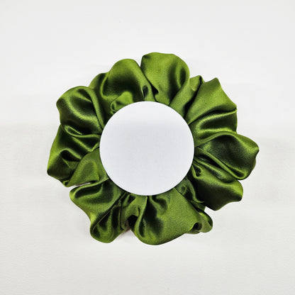 Silk Scrunchies -Moss Haze