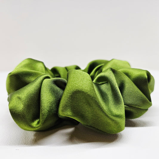 Silk Scrunchies -Moss Haze