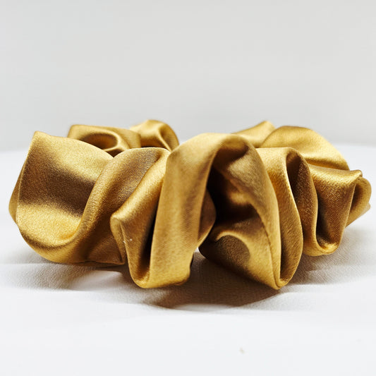 Silk Scrunchies -Maple Gold