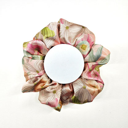 Silk Scrunchies -Chantilly Summer