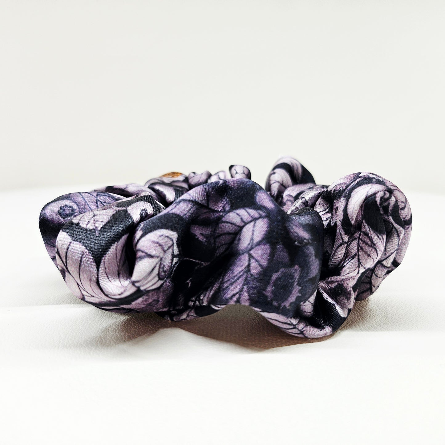 Silk Scrunchies -Berry Noir