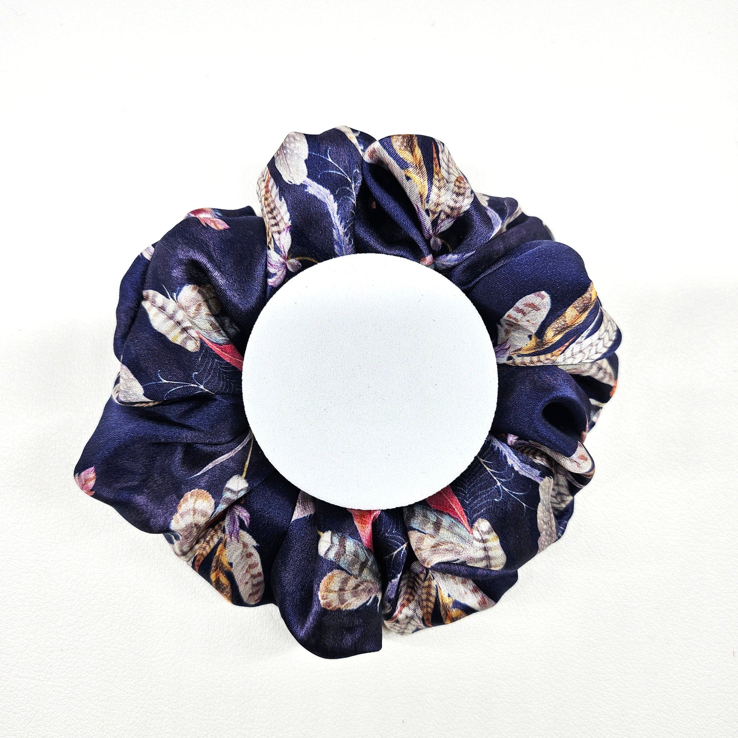 Silk Scrunchies -Starlit Feather
