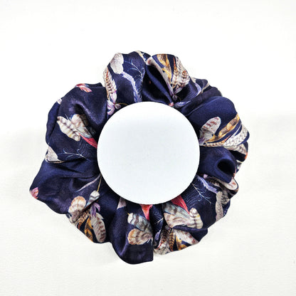 Silk Scrunchies -Starlit Feather